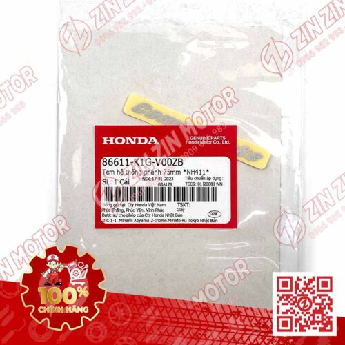 Alternative view of Tem Combi Brake Dè Trước AB 2020 2021, AirBlade 125 2020 75mm TYPE1 86611K1GV00ZB Chính Hãng Honda