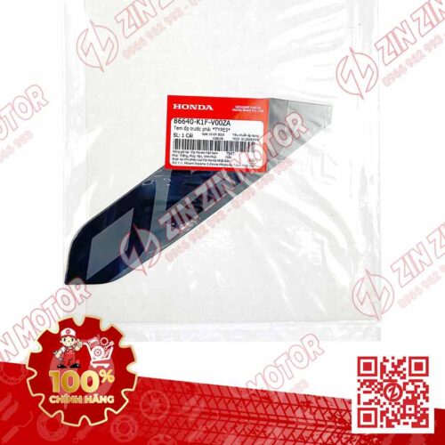 Alternative view of Tem Số 150 Ốp Trước Phải, Tem Cánh Yếm AB 2020 2021, AirBlade 150 Xanh Xám Đen 2020 86640K1FV00ZA Chính Hãng Honda