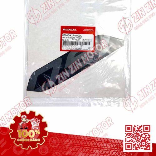 Alternative view of Tem Số 150 Ốp Trước Phải, Tem Cánh Yếm AB 2020 2021, AirBlade 150 Xám Đen Bạc 2020 86640K1FV00ZC Chính Hãng Honda