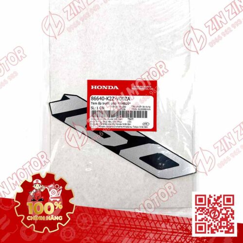 Alternative view of Tem Chữ 160 Ốp Yếm Trước Phải AB AirBlade 160 2022 Đen Xám Phiên Bản Tiêu Chuẩn 86640K2ZV00ZA Chính Hãng Honda