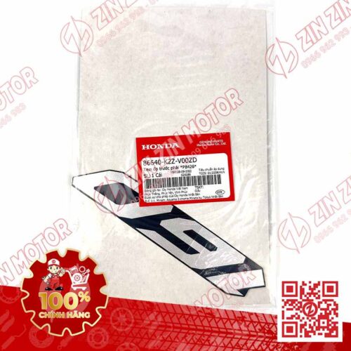 Alternative view of Tem Chữ 160 Ốp Yếm Trước Phải AB AirBlade 160 2022 Xanh Xám Phiên Bản Tiêu Chuẩn 86640K2ZV00ZD Chính Hãng Honda