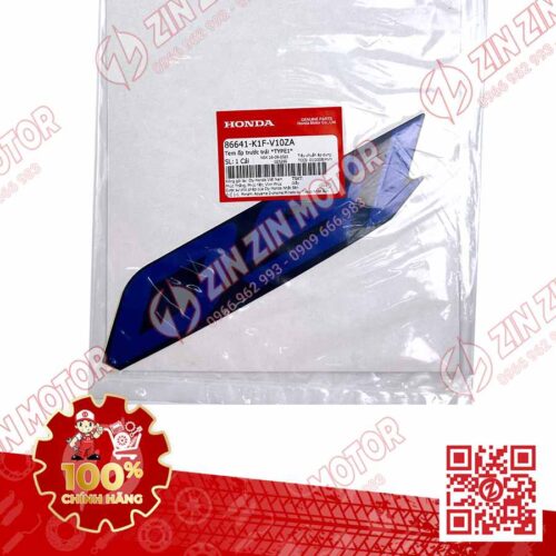 Alternative view of Tem Số 150 Ốp Trước Trái, Tem Cánh Yếm AB 2020 2021, AirBlade 150 Xanh Bạc 2020 86641K1FV10ZA Chính Hãng Honda