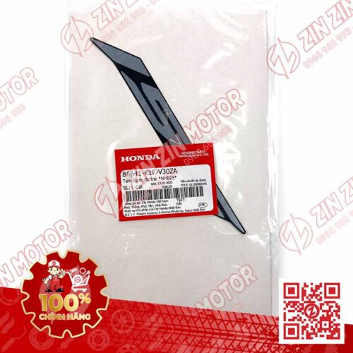 Alternative view of Tem Số 150 Ốp Trước Trái, Tem Cánh Yếm AB 2020 2021, AirBlade 150 Đen Bạc 2021 86641K1FV30ZA Chính Hãng Honda