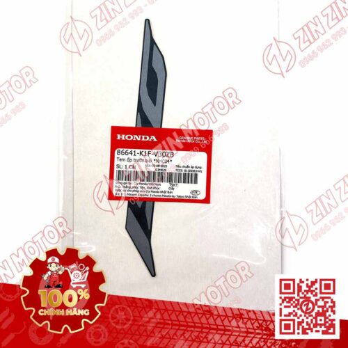 Alternative view of Tem Số 150 Ốp Trước Trái, Tem Cánh Yếm AB 2020 2021, AirBlade 150 Xám Bạc Đen 2021 86641K1FV30ZB Chính Hãng Honda