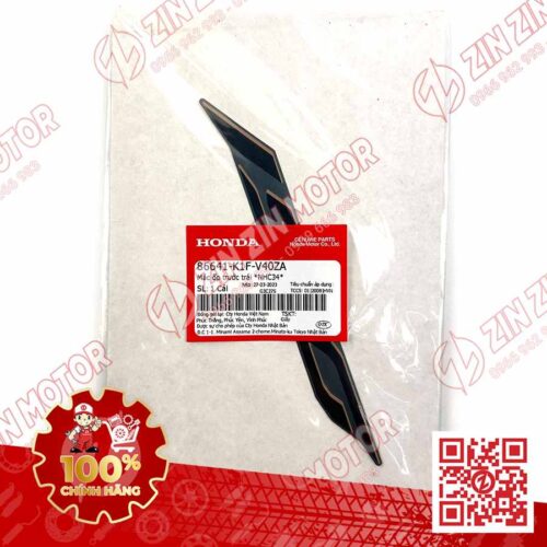 Alternative view of Tem Số 150 Ốp Trước Trái, Tem Cánh Yếm AB 2020 2021, AirBlade 150 Xanh Xám Đen 2021 86641K1FV40ZA Chính Hãng Honda
