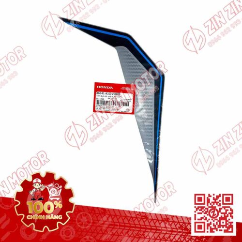 Alternative view of Tem Ốp Trước Phải, Tem Cánh Yếm AB 2020 2021, AirBlade 125 Bạc Xanh Đen 2020 86641K1GV00ZB Chính Hãng Honda