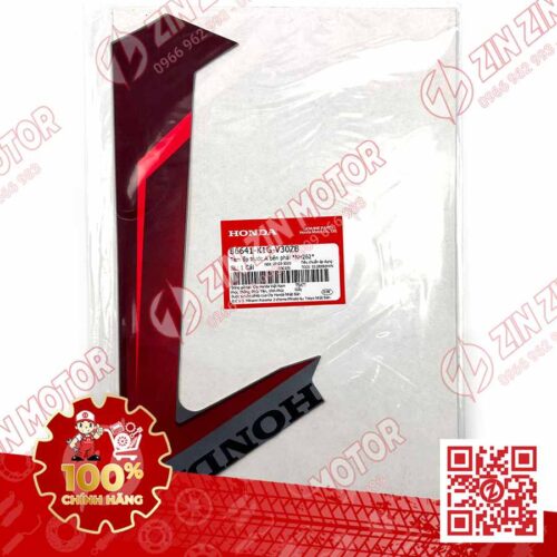 Alternative view of Tem Ốp Trước Phải, Tem Cánh Yếm AB 2020 2021, AirBlade 125 Xám Đen 2021 86641K1GV30ZB Chính Hãng Honda