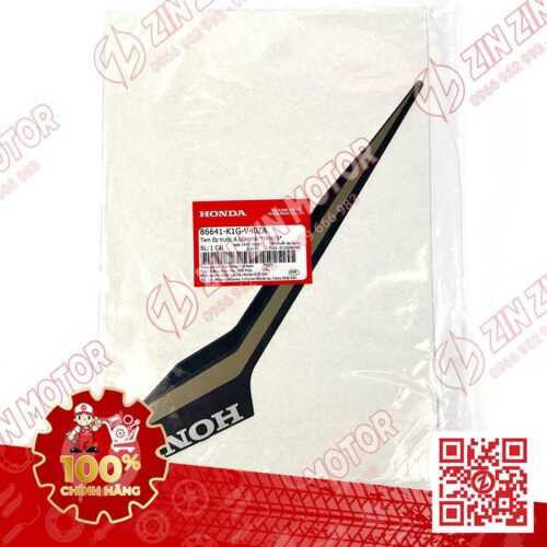 Alternative view of Tem Ốp Trước Phải A, Tem Cánh Yếm AB 2020 2021, AirBlade 125 Đen Nhám 2021 86641K1GV40ZA Chính Hãng Honda