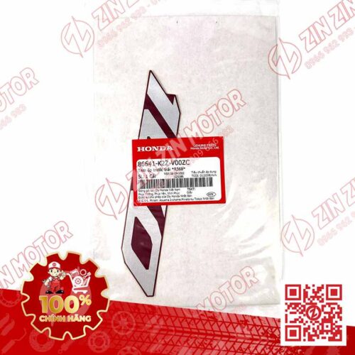 Alternative view of Tem Chữ 160 Ốp Yếm Trước Trái AB AirBlade 160 2022 Đỏ Xám Phiên Bản Tiêu Chuẩn 86641K2ZV00ZC Chính Hãng Honda