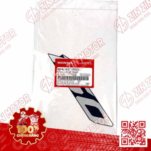 Alternative view of Tem Chữ 160 Ốp Yếm Trước Trái AB AirBlade 160 2022 Xanh Xám Phiên Bản Tiêu Chuẩn 86641K2ZV00ZD Chính Hãng Honda