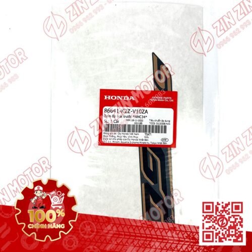 Alternative view of Tem Chữ 160 Ốp Yếm Trước AB AirBlade 160 2022 Xanh Xám Đen Phiên Bản Đặc Biệt 86641K2ZV10ZA Chính Hãng Honda