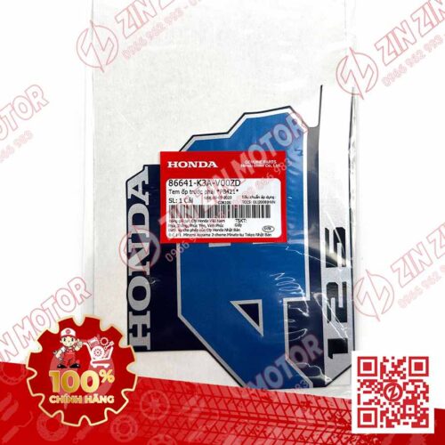 Alternative view of Tem Chữ AB 125 Dán Ốp Yếm Trước Phải Air Blade 125 2022 Xanh Đen Phiên Bản Tiêu Chuẩn 86641K3AV00ZD Chính Hãng Honda