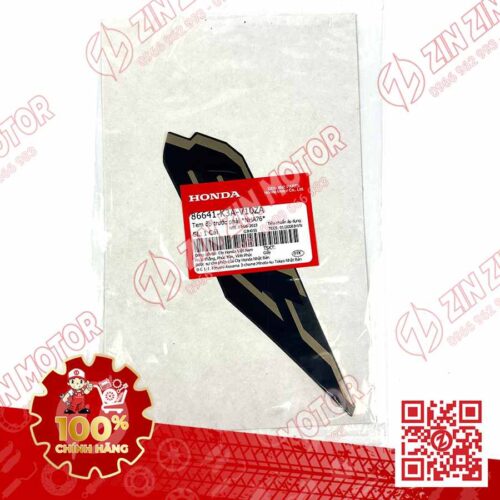 Alternative view of Tem Chữ AB Ốp Yếm Trước Phải AB Air Blade 125 2022 Đen Nhám Phiên Bản Đặc Biệt 86641K3AV10ZA Chính Hãng Honda