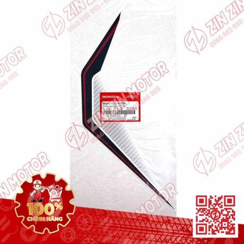 Alternative view of Tem Ốp Trước Trái, Tem Cánh Yếm AB 2020 2021, AirBlade 125 Trắng Đỏ Đen 2020 86642K1GV00ZA Chính Hãng Honda