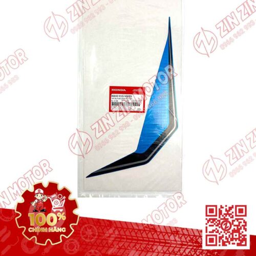 Alternative view of Tem Ốp Trước Trái, Tem Cánh Yếm AB 2020 2021, AirBlade 125 Xanh Đen Xám 2020 86642K1GV00ZD Chính Hãng Honda