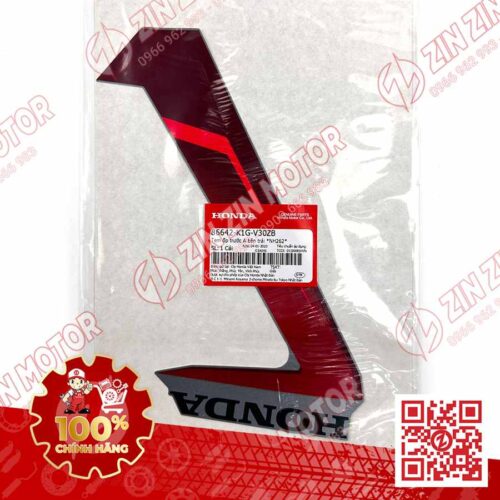 Alternative view of Tem Ốp Trước Trái, Tem Cánh Yếm AB 2020 2021, AirBlade 125 Xám Đen 2021 86642K1GV30ZB Chính Hãng Honda
