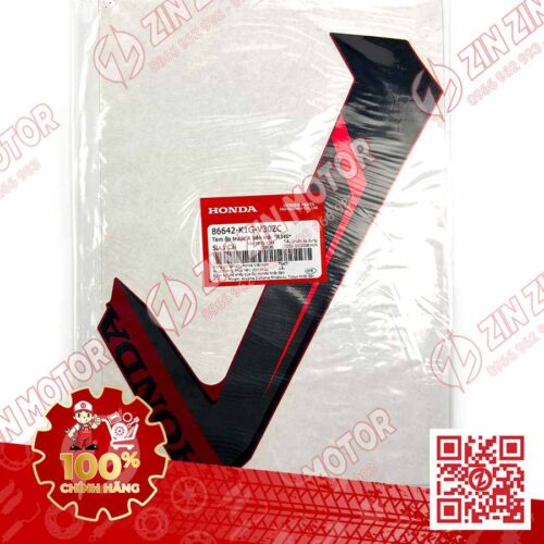 Alternative view of Tem Ốp Trước Trái, Tem Cánh Yếm AB 2020 2021, AirBlade 125 Đỏ Đen 2021 86642K1GV30ZC Chính Hãng Honda