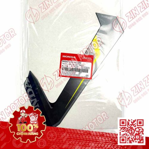 Alternative view of Tem Ốp Trước Trái, Tem Cánh Yếm AB 2020 2021, AirBlade 125 Xanh Đen 2021 86642K1GV30ZD Chính Hãng Honda