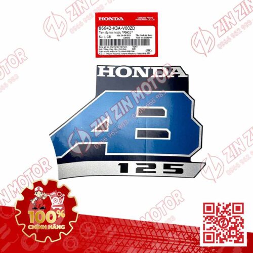 Tem Chữ AB 125 Dán Ốp Yếm Trước Trái Air Blade 125 2022 Xanh Đen Phiên Bản Tiêu Chuẩn 86642K3AV00ZD Chính Hãng Honda