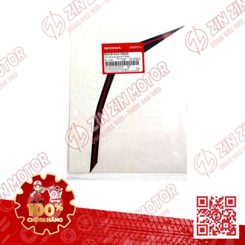 Alternative view of Tem Ốp Trước Phải B, Tem Cánh Yếm AB 2020 2021, AirBlade 125 Trắng Đỏ Đen 2020 86648-K1G-V00ZA Chính Hãng Honda