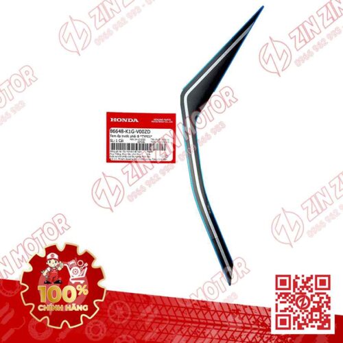 Alternative view of Tem Ốp Trước Phải B, Tem Cánh Yếm AB 2020 2021, AirBlade 125 Xanh Đen Xám 2020 86648K1GV00ZD Chính Hãng Honda