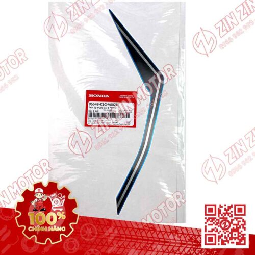 Alternative view of Tem Ốp Trước Trái B, Tem Cánh Yếm AB 2020 2021, AirBlade 125 Xanh Đen Xám 2020 86649K1GV00ZD Chính Hãng Honda