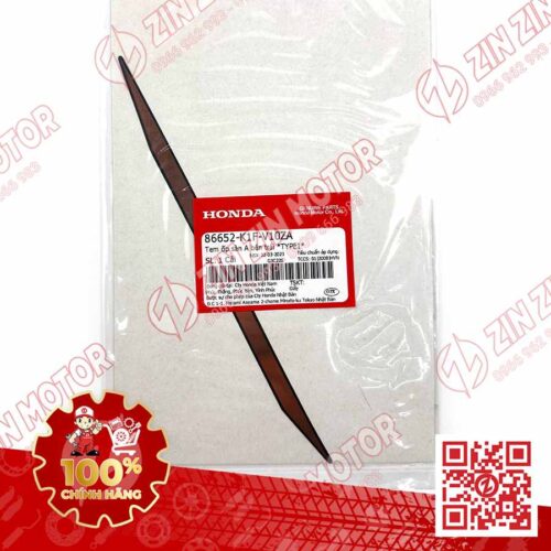 Alternative view of Tem Sườn Sàn Ốp Hông AB 2020 2021, AirBlade 150 Xanh Xám Đen 2020 Trái Trên 86652K1FV10ZA Chính Hãng Honda