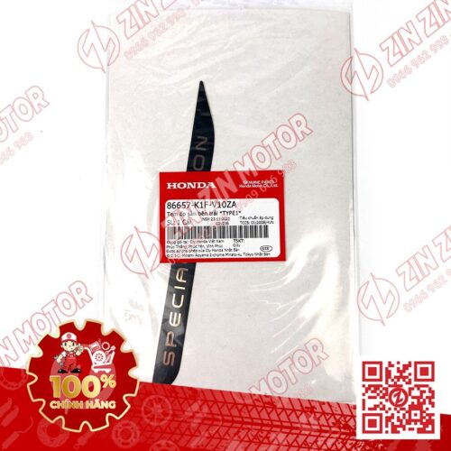 Alternative view of Tem Chữ Special Edition, Tem Sàn Để Chân Trái AB 2020 2021, Air Blade 150 Xanh Xám Đen 2020 86657K1FV10ZA Chính Hãng Honda