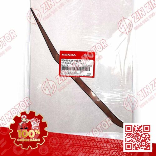 Alternative view of Tem Sườn Sàn Ốp Hông AB 2020 2021, AirBlade 150 Xanh Xám Đen 2020 Trái Dưới 86659K1FV10ZA Chính Hãng Honda