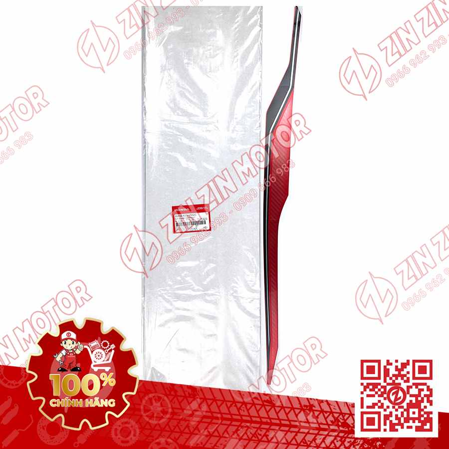 Tem Bụng Sau Trái, Tem Ốp Sườn AB 2020 2021, AirBlade 125 Đỏ Đen Xám 86832K1GV00ZC Chính Hãng Honda