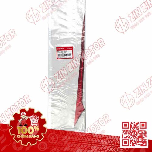 Tem Bụng Sau Trái, Tem Ốp Sườn AB 2020 2021, AirBlade 125 Xám Đen 2021 86832K1GV30ZB Chính Hãng Honda
