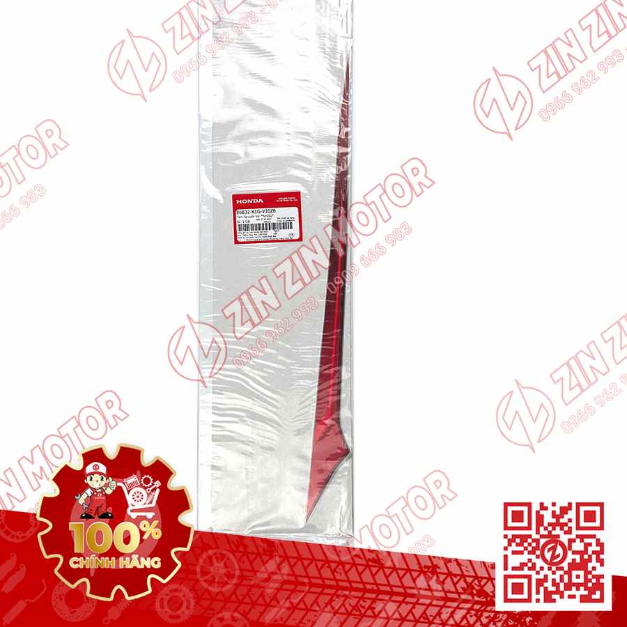 Tem Bụng Sau Trái, Tem Ốp Sườn AB 2020 2021, AirBlade 125 Xám Đen 2021 86832K1GV30ZB Chính Hãng Honda