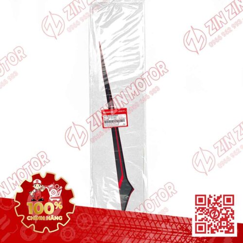 Alternative view of Tem Bụng Sau Trái, Tem Ốp Sườn AB 2020 2021, AirBlade 125 Đỏ Đen 2021 86832K1GV30ZC Chính Hãng Honda
