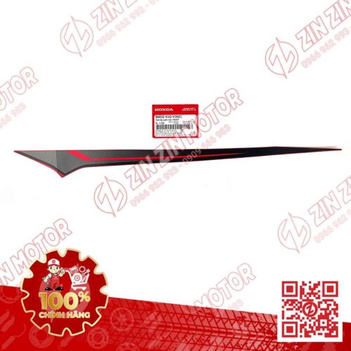 Tem Bụng Sau Trái, Tem Ốp Sườn AB 2020 2021, AirBlade 125 Đỏ Đen 2021 86832K1GV30ZC Chính Hãng Honda