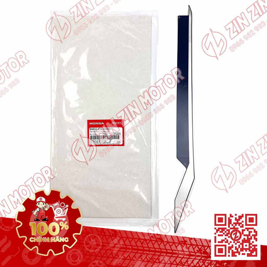 Tem Ốp Sườn Trái AB Air Blade 125 2022 Xanh Đen TYPE1 86832K3AV00ZD Chính Hãng Honda