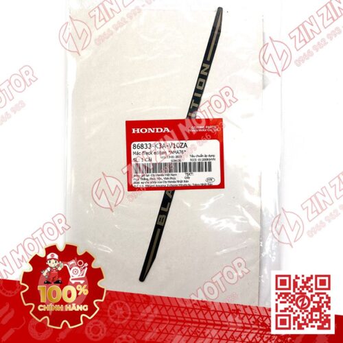 Alternative view of Tem Chữ Black Edition Cho Xe AB Air Blade 125 2022 Phiên Bản Đặc Biệt 86833K3AV10ZA Chính Hãng Honda