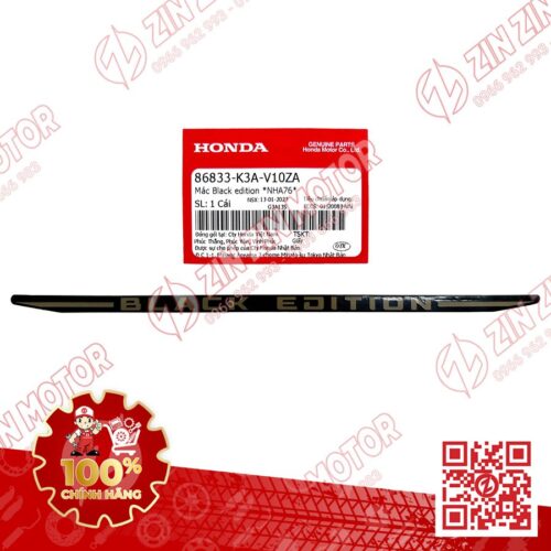 Tem Chữ Black Edition Cho Xe AB Air Blade 125 2022 Phiên Bản Đặc Biệt 86833K3AV10ZA Chính Hãng Honda