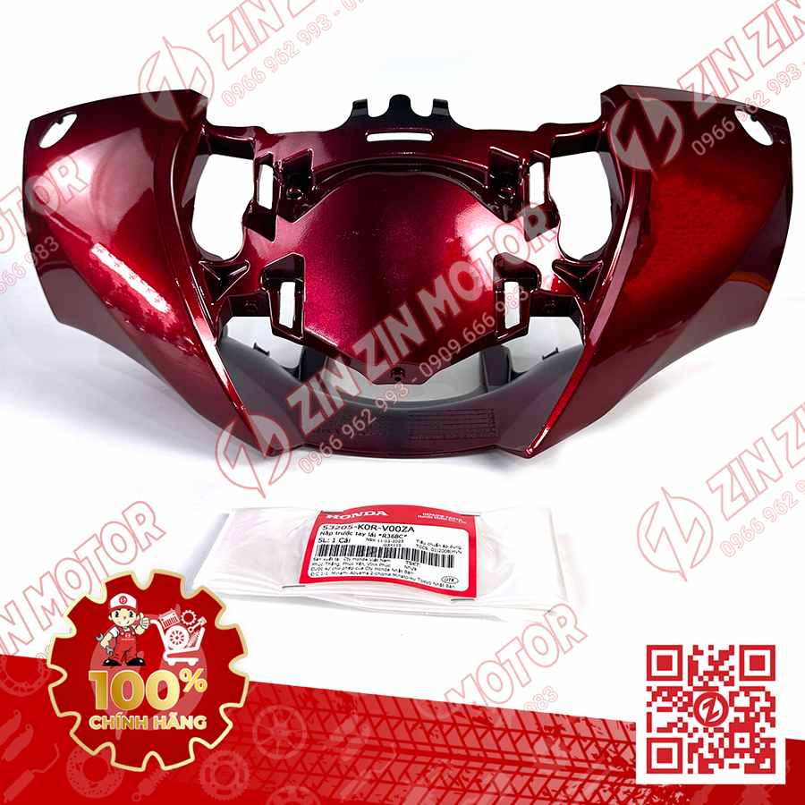 Nắp Trước Tay Lái, Ốp Đầu SH 2020 - 2024+, SH160i 2023 2024+, SH 150i 2020 2021 2022, SH 125i 2020 - 2024+ Đỏ R368C 53205K0RV00ZA Chính Hãng Honda