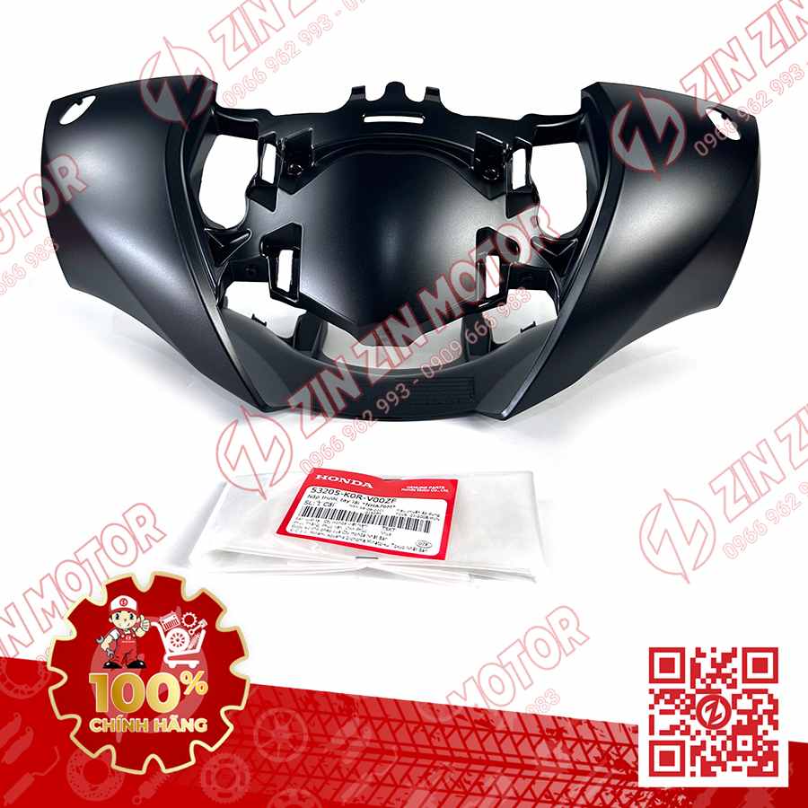 Nắp Trước Tay Lái, Ốp Đầu SH 2020 - 2024+, SH160i 2023 2024+, SH 150i 2020 2021 2022, SH 125i 2023 2024+ 53205K0RV00ZF Đen Nhám NHA76M Chính Hãng Honda