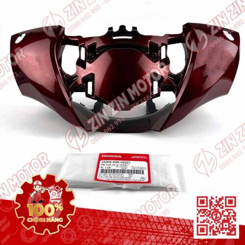 Nắp Trước Tay Lái, Ốp Đầu SH 2020 - 2022, SH 150i 2020 2021 2022, SH 125i 2020 2021 2022 53205K0RV00ZJ Đỏ Mận R350C Chính Hãng Honda