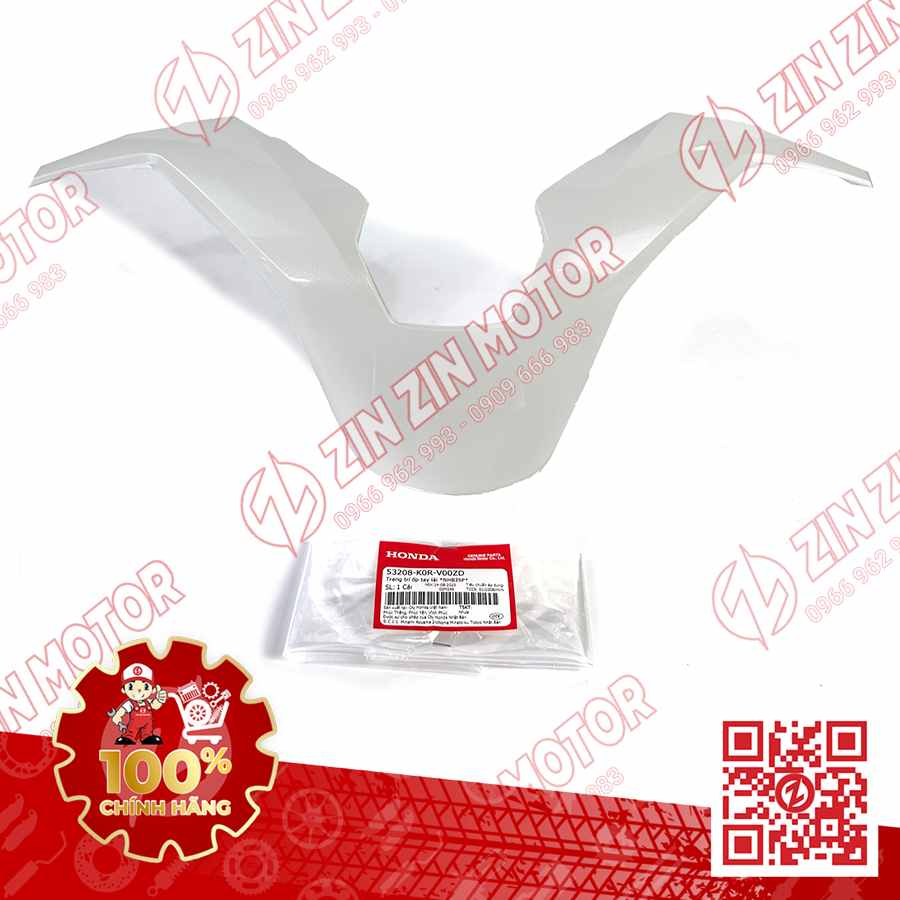 Nắp Trang Trí Ốp Gáy Sau Tay Lái, Viền Đồng Hồ SH 2020 - 2024+, SH160i 2023 2024, SH 150i 2020 2021 2022, SH 125i 2020 - 2024 Trắng NHB35P 53208K0RV00ZD Chính Hãng Honda