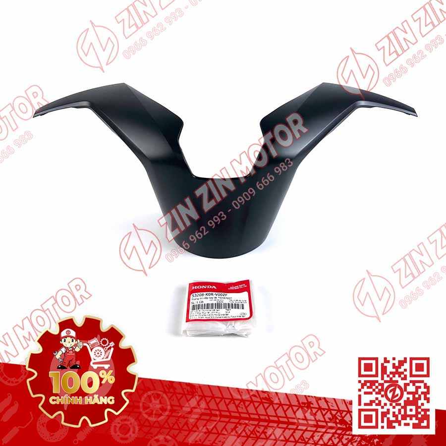 Nắp Trang Trí Ốp Gáy Sau Tay Lái, Viền Đồng Hồ SH 2020 - 2024+, SH160i 2023 2024, SH 150i 2020 2021 2022, SH 125i 2023 2024+ Đen Nhám NHA76M 53208K0RV00ZF Chính Hãng Honda