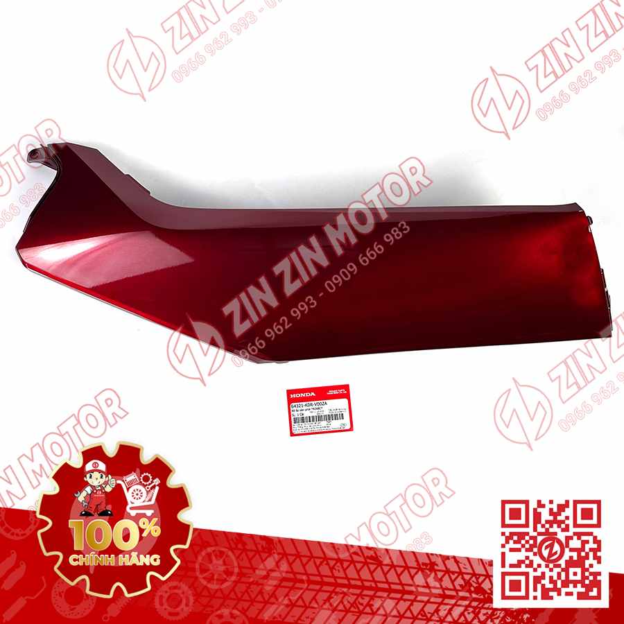 Thanh Cạnh Sàn Chân Phải, Ốp Sàn SH 2020 - 2024+, SH160i 2023 2024+, SH 150i 2020 2021 2022, SH 125i 2020 - 2024+ Đỏ R368C 64321K0RV00ZA Chính Hãng Honda