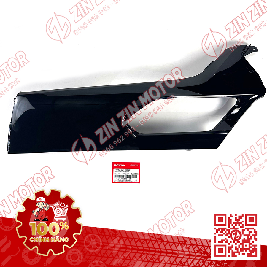 Thanh Cạnh Sàn Chân Trái, Ốp Sàn SH 2020 - 2024+, SH160i 2023 2024+, SH 150i 2020 2021 2022, SH 125i 2020 - 2024+ Đen NHB25M 64322K0RV00ZE Chính Hãng Honda
