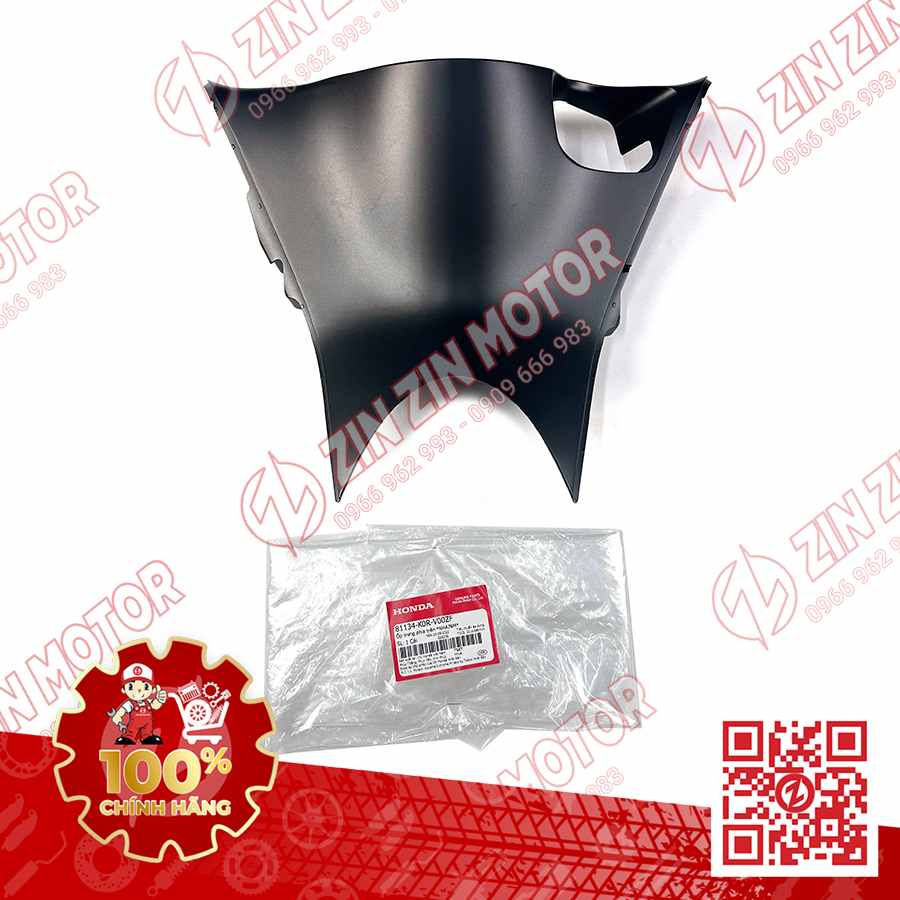 Tấm Bảo Vệ Cổ Lái, Ốp Yếm Ổ Khóa SH 2020 - 2023+, SH160i 2023+, SH 150i 2020 2021 2022, SH 125i 2023+ Đen Nhám NHA76M 81134K0RV00ZF Chính Hãng Honda