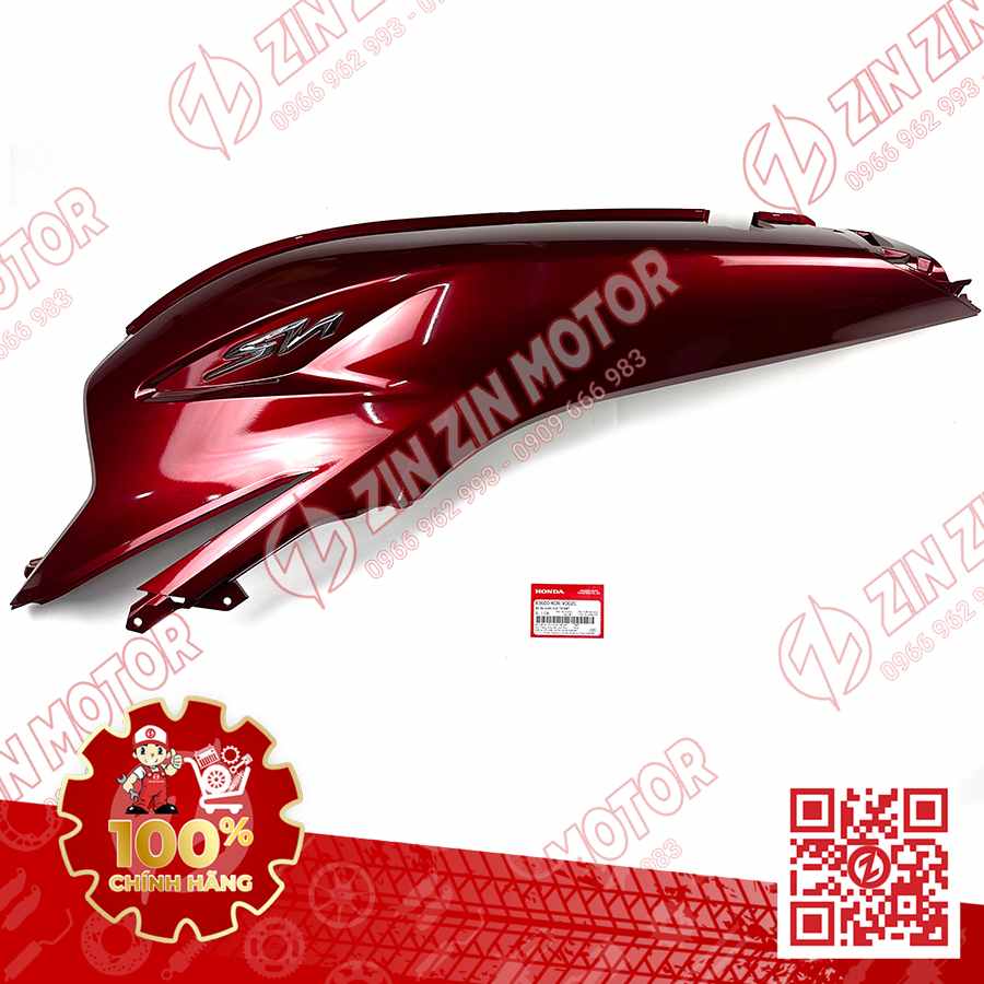 Bụng Sau Trái, Ốp Sườn SH 125i 2020 2021 2022, SH125 2023 Đỏ R368C 83600K0RV00ZC Chính Hãng Honda
