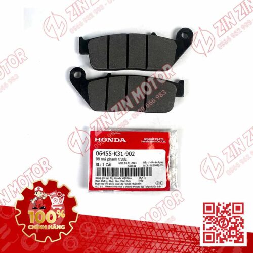 Bố Thắng Trước ABS, Má Phanh SH 2020 - 2023+, SH160i 2023-2026, SH 150i 2020 2021 2022, SH 125i 2020 - 2026 06455K31902, 06455K31901 Chính Hãng Honda