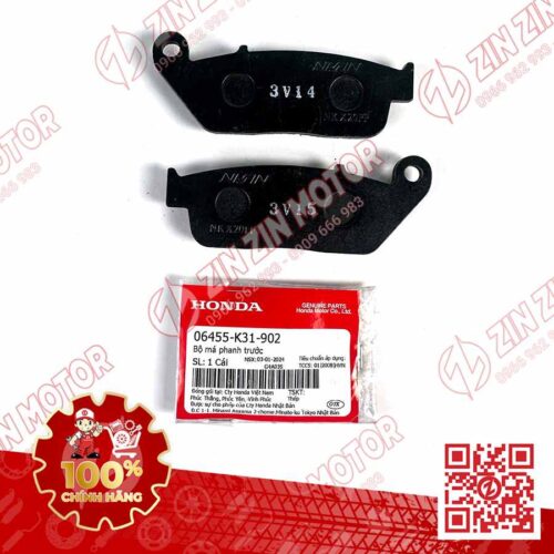 Alternative view of Bố Thắng Trước ABS, Má Phanh SH 2020 - 2023+, SH160i 2023-2026, SH 150i 2020 2021 2022, SH 125i 2020 - 2026 06455K31902, 06455K31901 Chính Hãng Honda