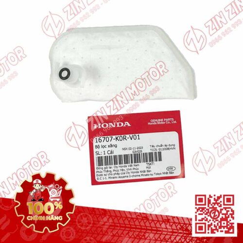 Lọc Xăng SH 2020 - 2023+, Sh160i 2023-2026, SH 150i 2020 2021 2022, SH 125i 2020 - 2026 16707K0RV01 Chính Hãng Honda