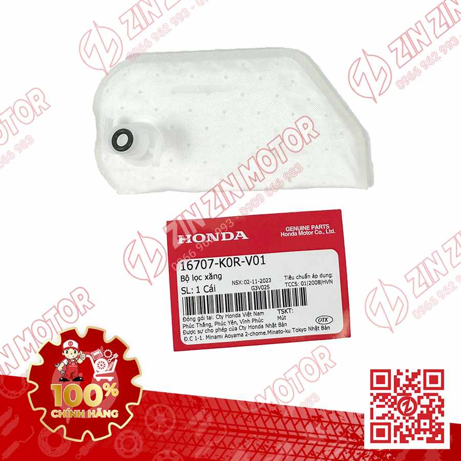 Lọc Xăng SH 2020 - 2023+, Sh160i 2023-2026, SH 150i 2020 2021 2022, SH 125i 2020 - 2026 16707K0RV01 Chính Hãng Honda